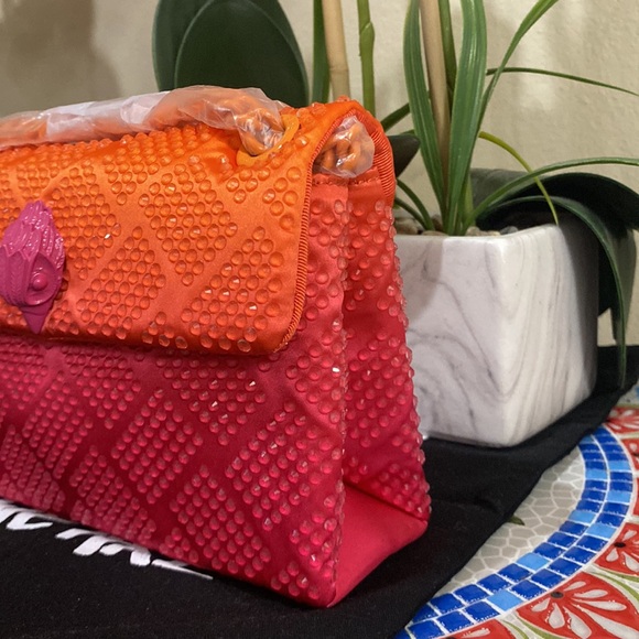 Kurt Geiger Orange and Pink Women's Bag - Picture 9 of 13
